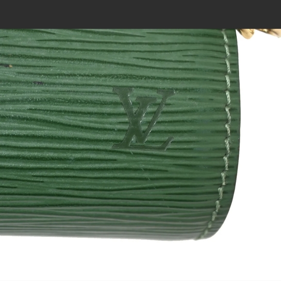 RARE Authentic Louis Vuitton Green Epi Mini Papillon Pouch handbag - Picture 7 of 17